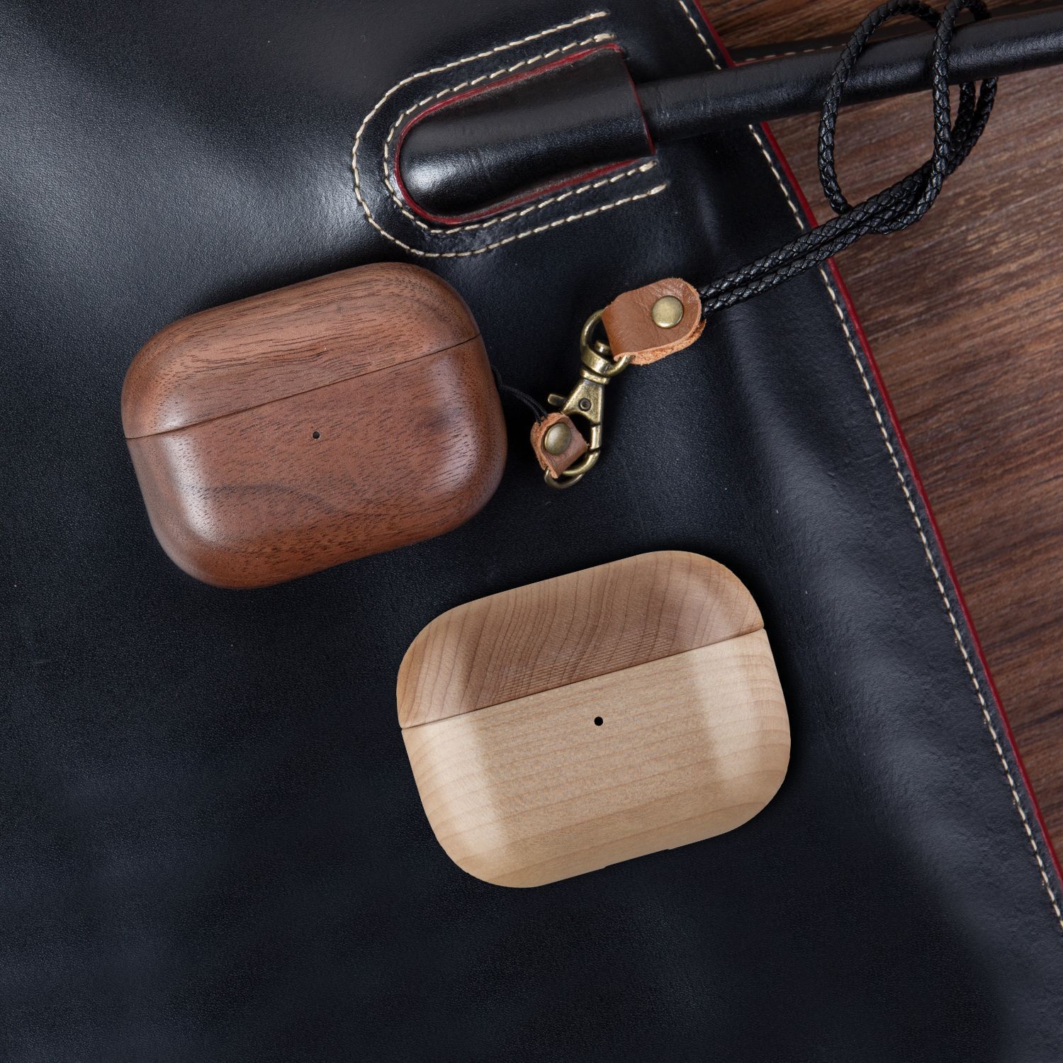 Solid Wood Protective Headphones Case