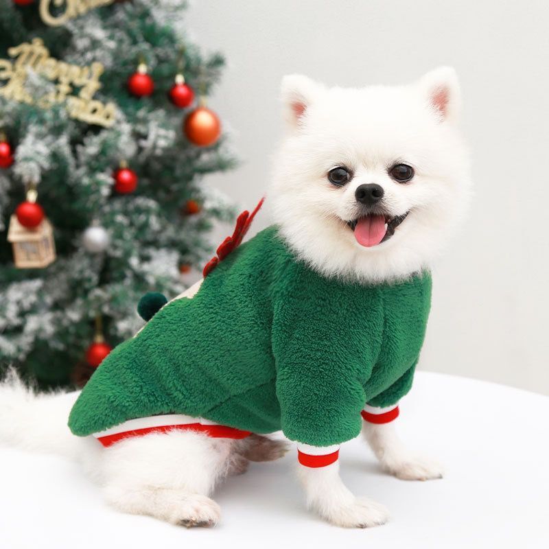 Pet Plus Velvet Christmas Print Sweater - Image 2