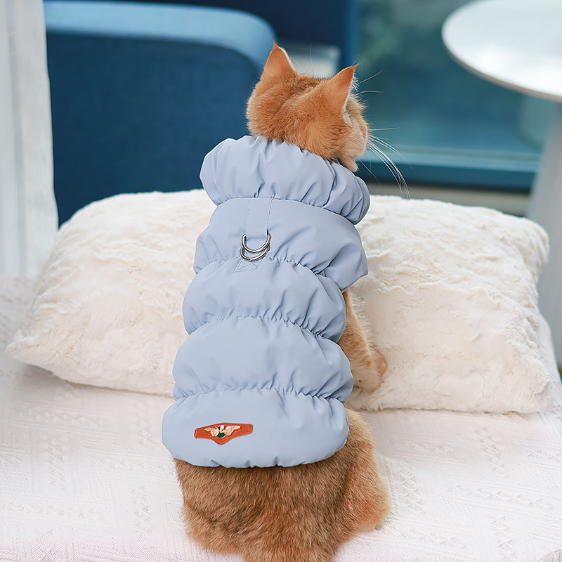 Dog Warm Cotton Vest With Buckle