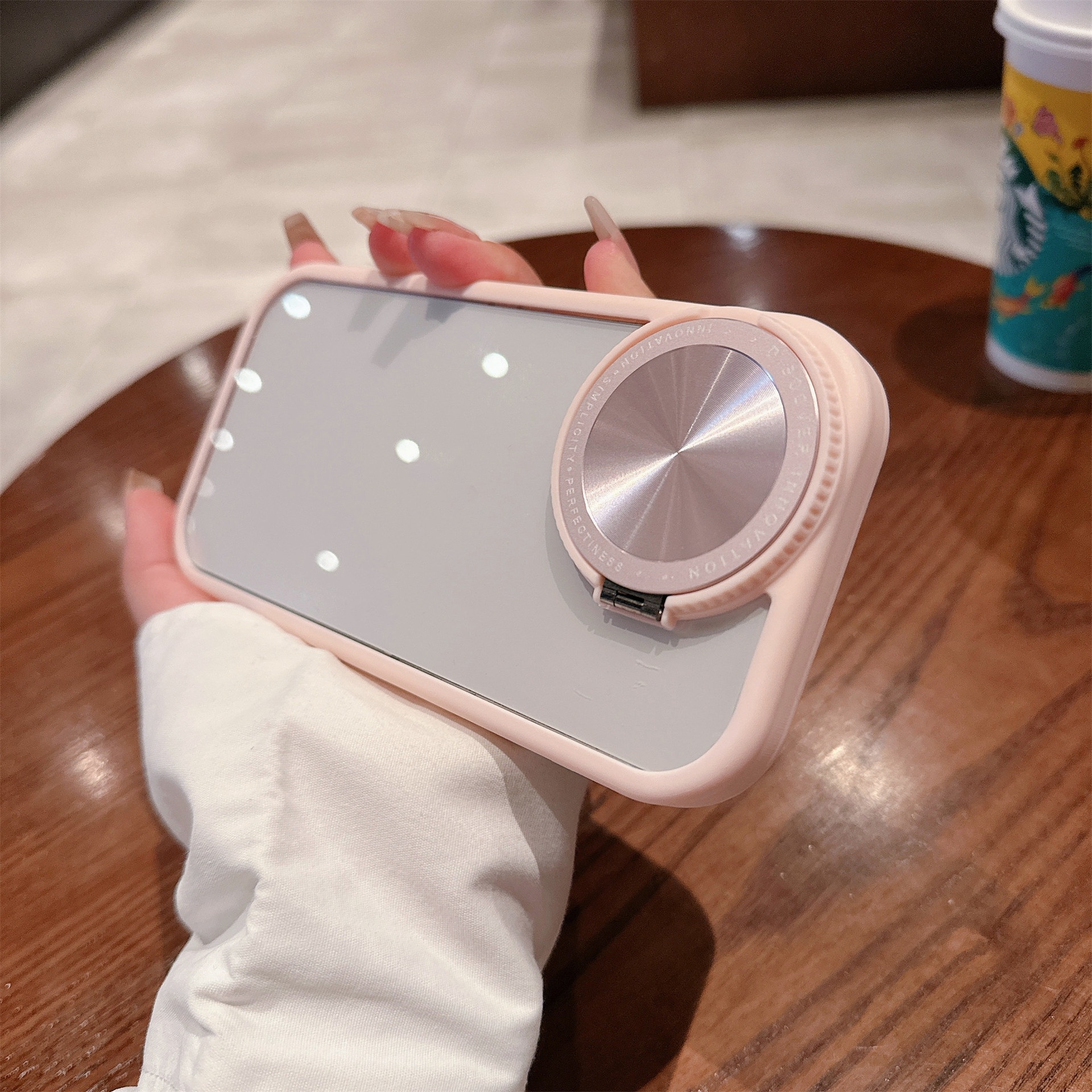 Mirror Lens Bracket Phone Case - Image 3