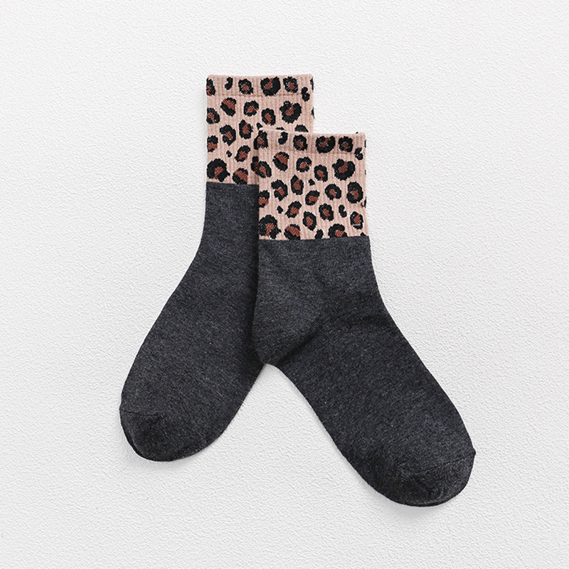 Mid-calf Leopard Print Socks For Women - Image 10