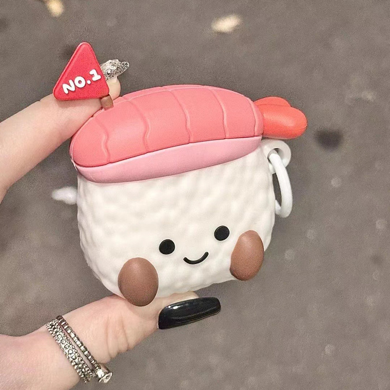 Silicone Wireless Cute Sushi Earphone Sleeves