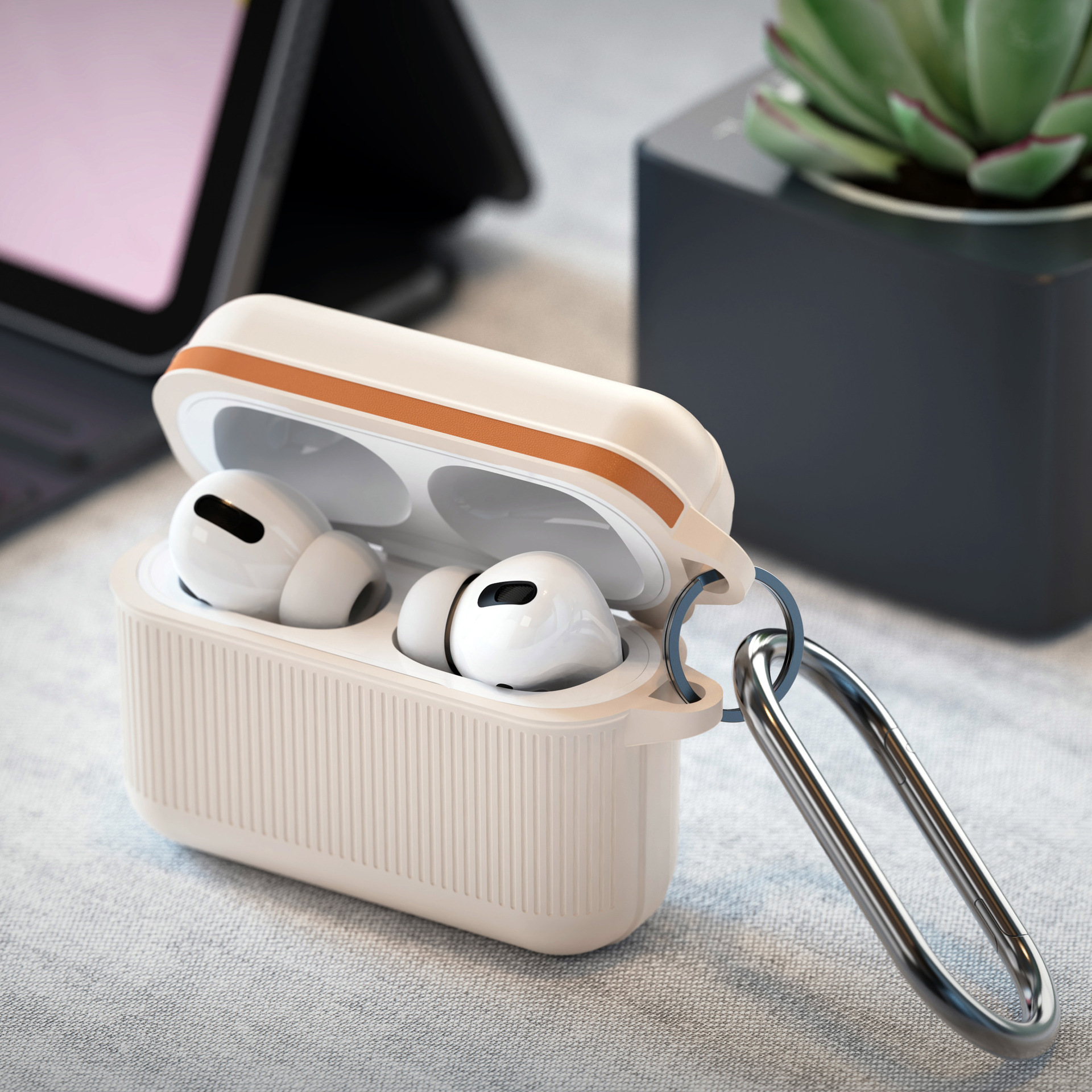 Silicone Solid Color Luggage Earphone Case