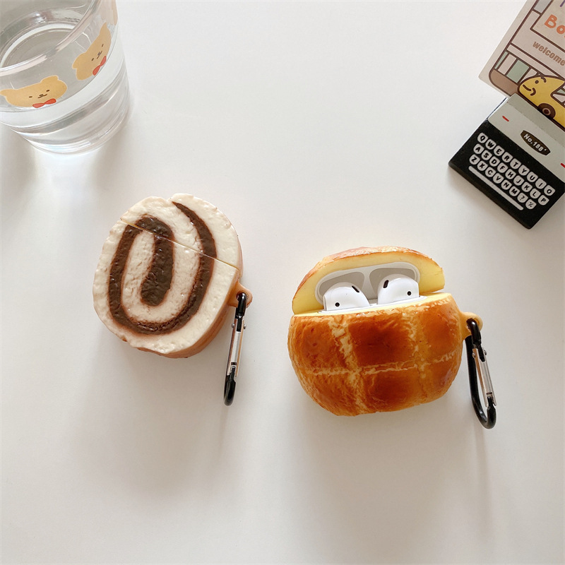 Pineapple Bread Egg Roll Wireless Earphone Case