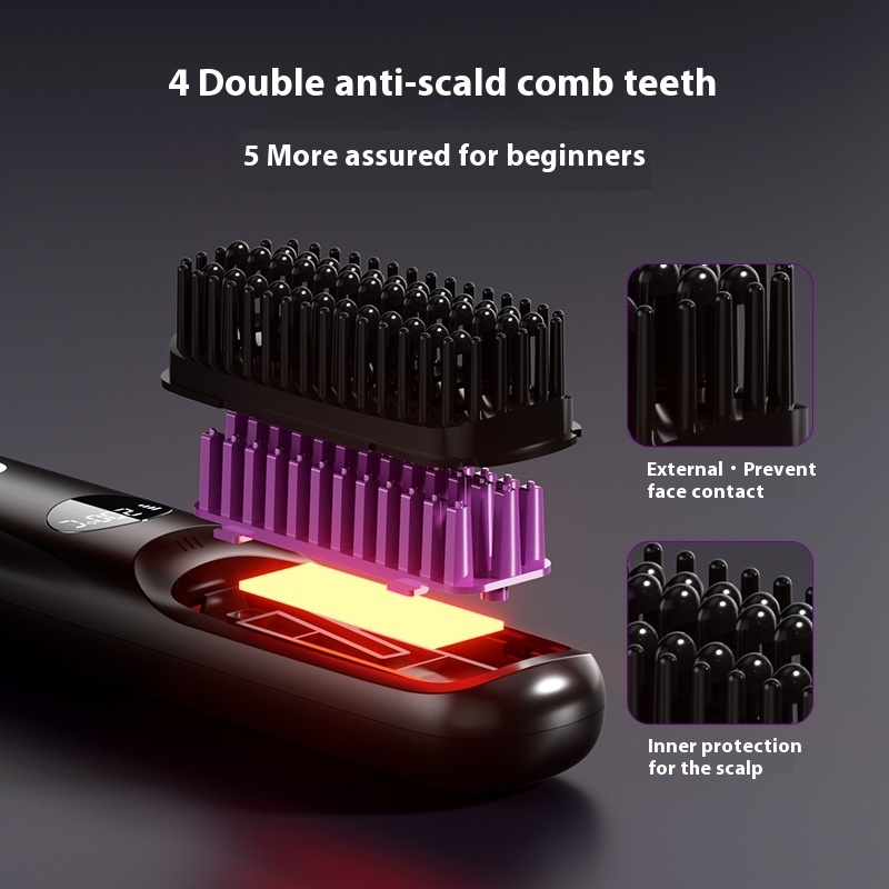 USB Ceramic LCD Heating Straight Comb - Image 7