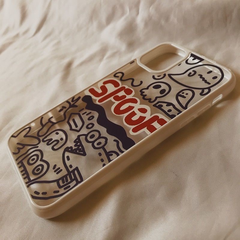 Graffiti Transparent Silicone Mobile Phone Case