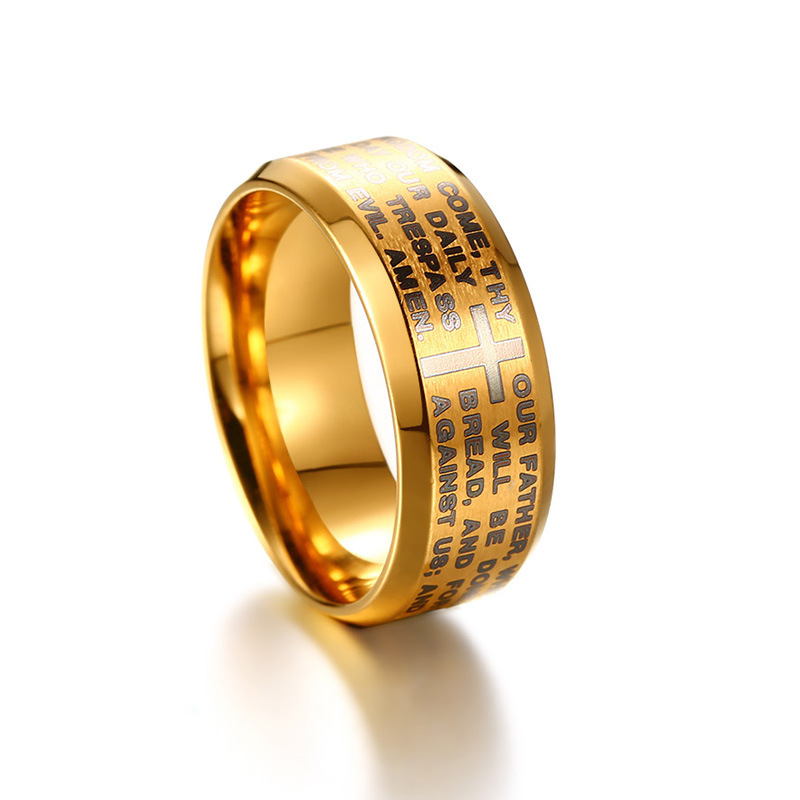 Sanskrit Ohm Stainless Steel Ring Men - Image 9