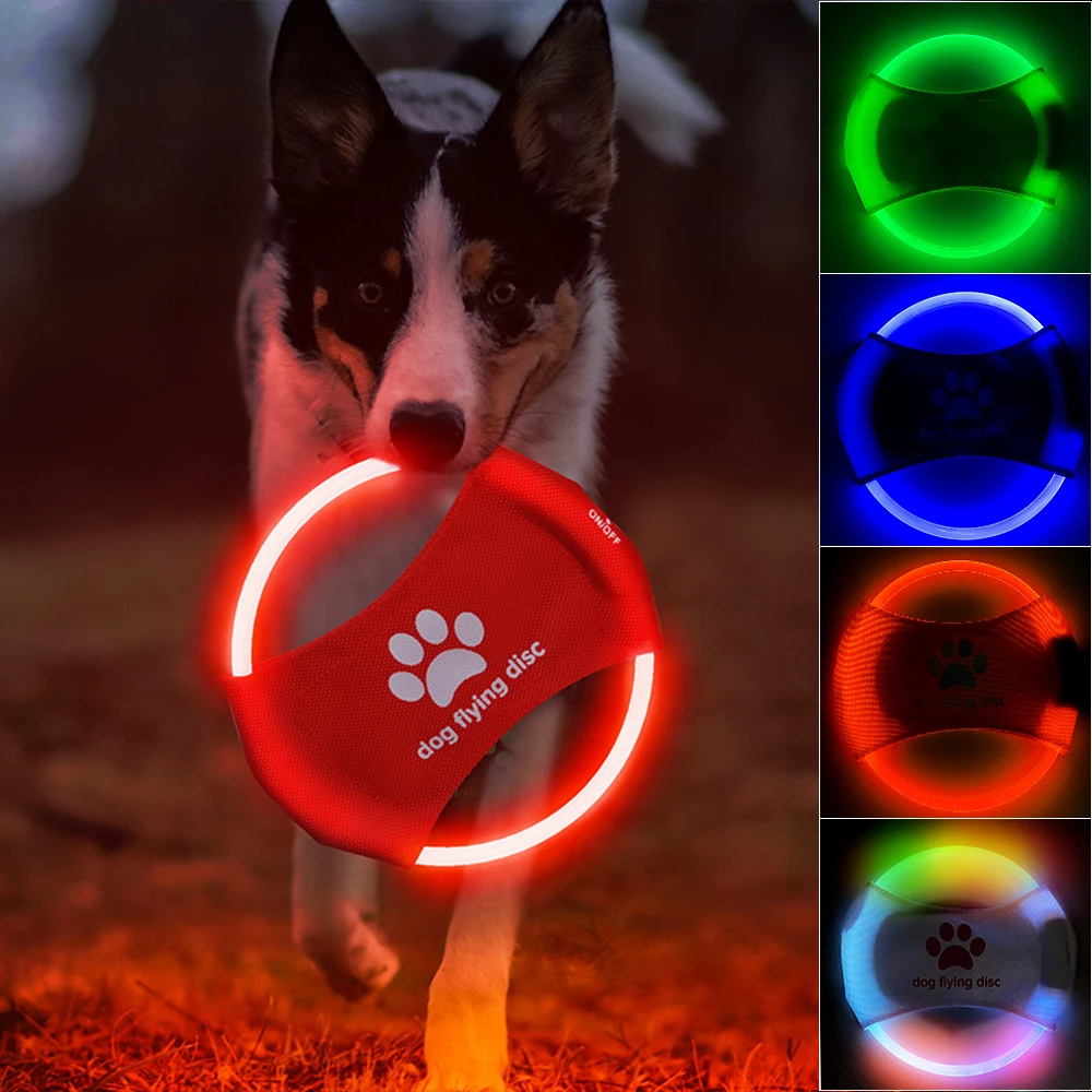 LED Flying Luminous Trainning Disc Dog