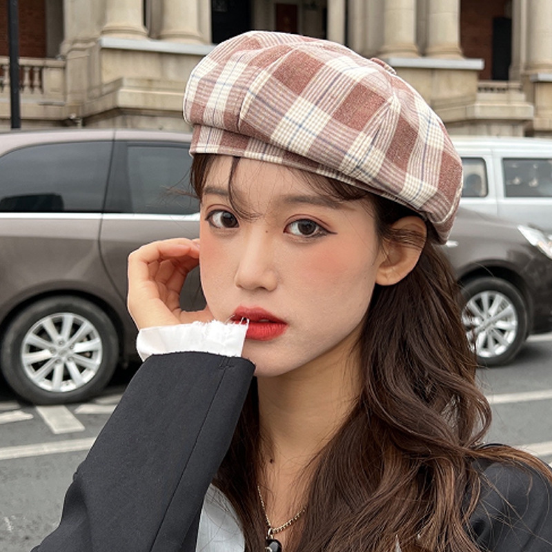 Octagonal Color Blocking Fashion Hat