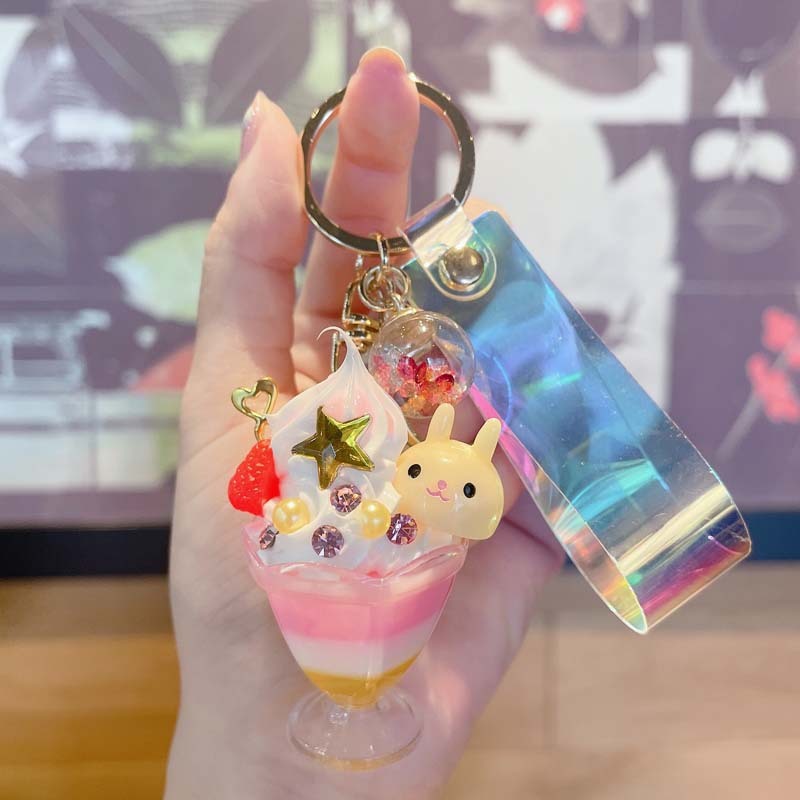 Creative Animal Ice Cream Keychain Pendant - Image 2