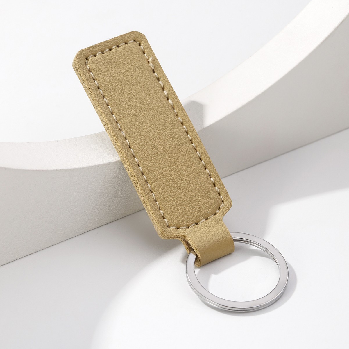 Simple Leather Car Keychain - Image 8