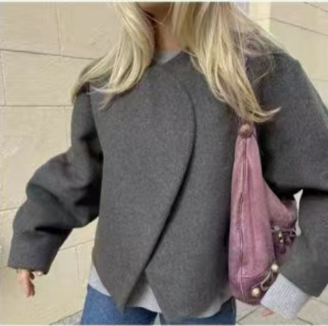 Fashion Polo Collar Cardigan Jacket