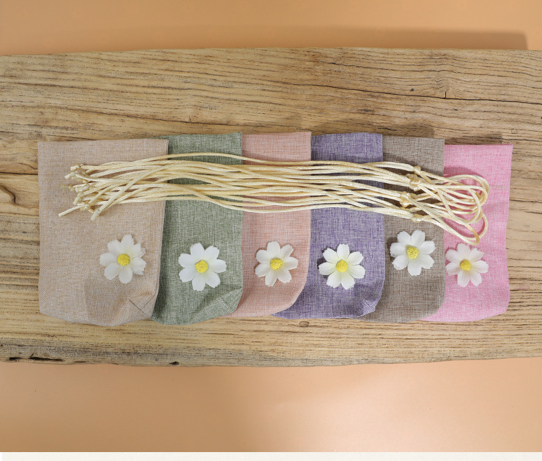 Solid Color Polyester Cotton Sachet Bag