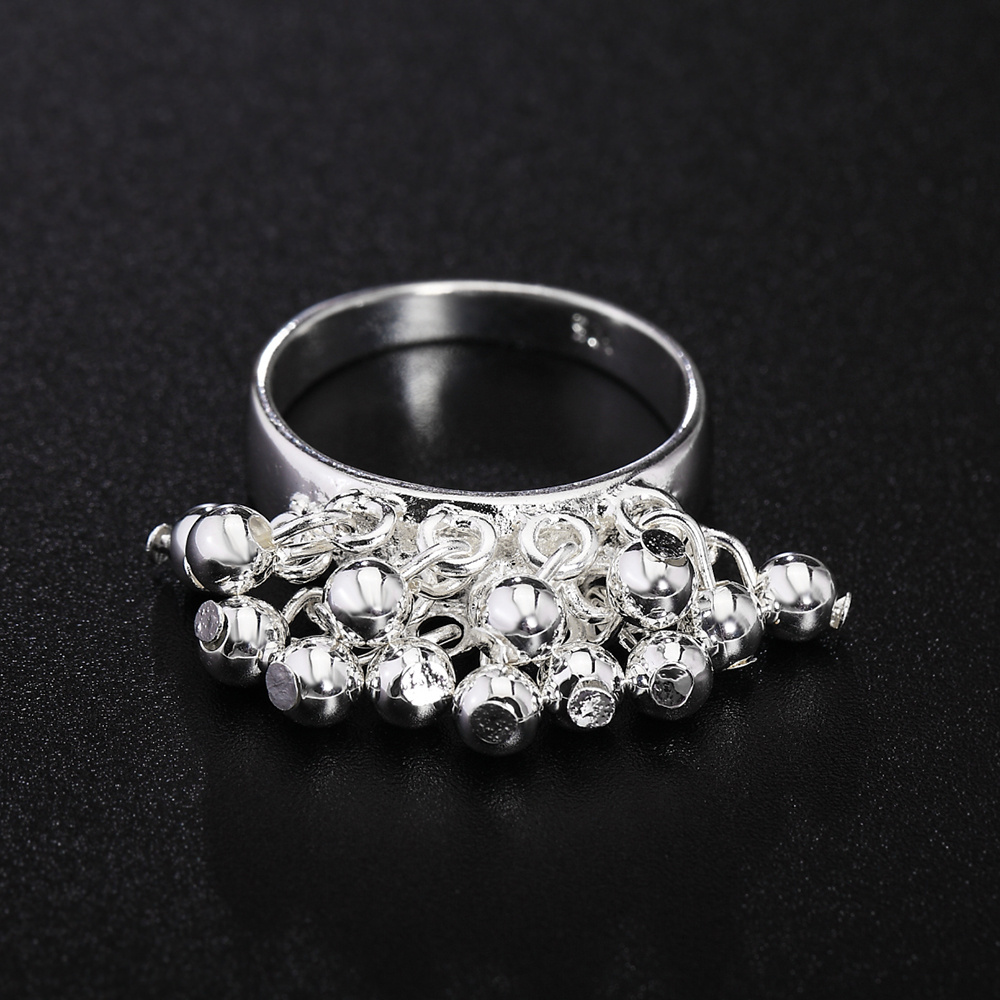 Fashionable Silver Women's Grape Ring - Image 5