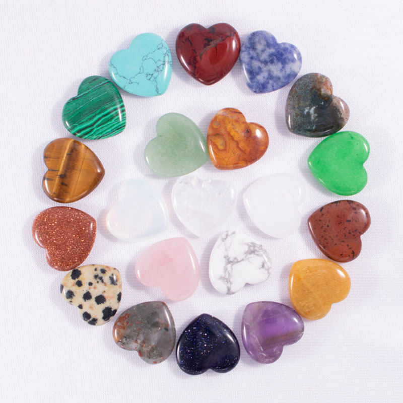 Natural Heart Crystal Stone Party Favor