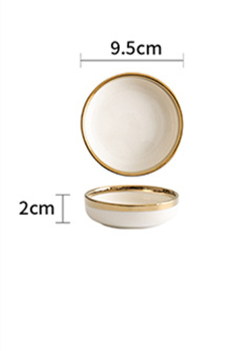 Minimal Gold Shaded Dinner Plates & Bowl - Image 10