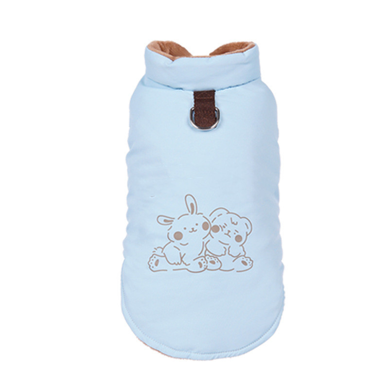 Cute Printed Pet Dog Warm Jacket - Image 3