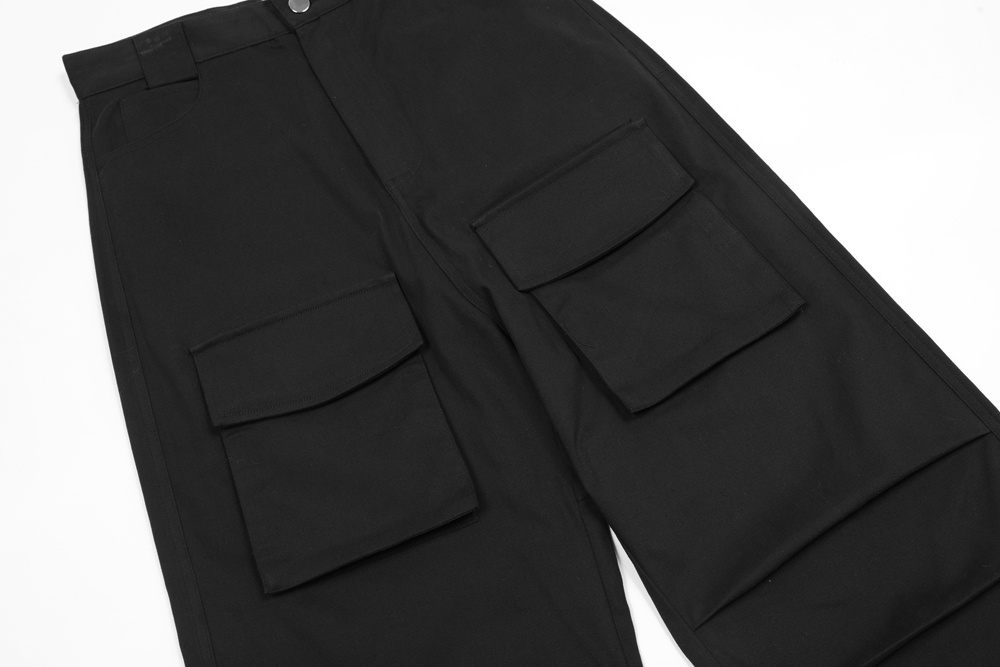 Multi Pocket Wide Leg Trousers For Men - Image 5