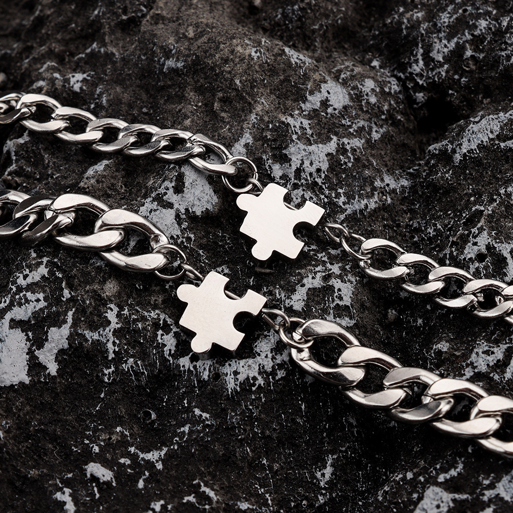Titanium Jewelry Bracelet Set For Men - Image 4