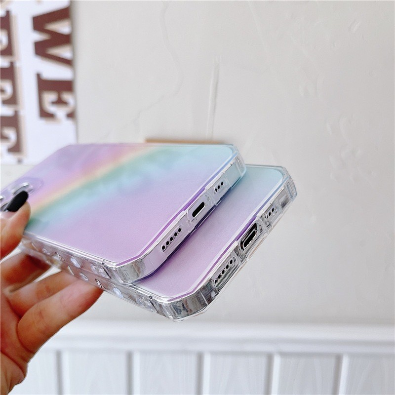 Side Rainbow Transparent Phone Case - Image 6