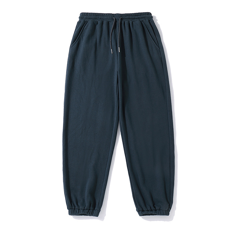 Solid Color Men's Knit Trousers With Small Feet - Image 3