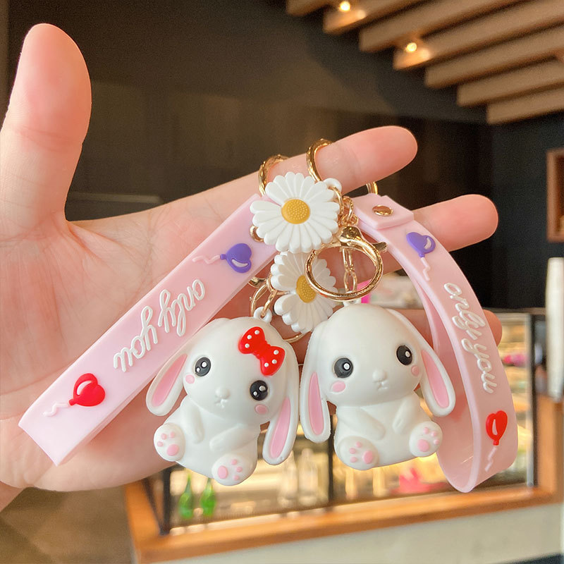 Cute Soft Rubber Doll Keychain