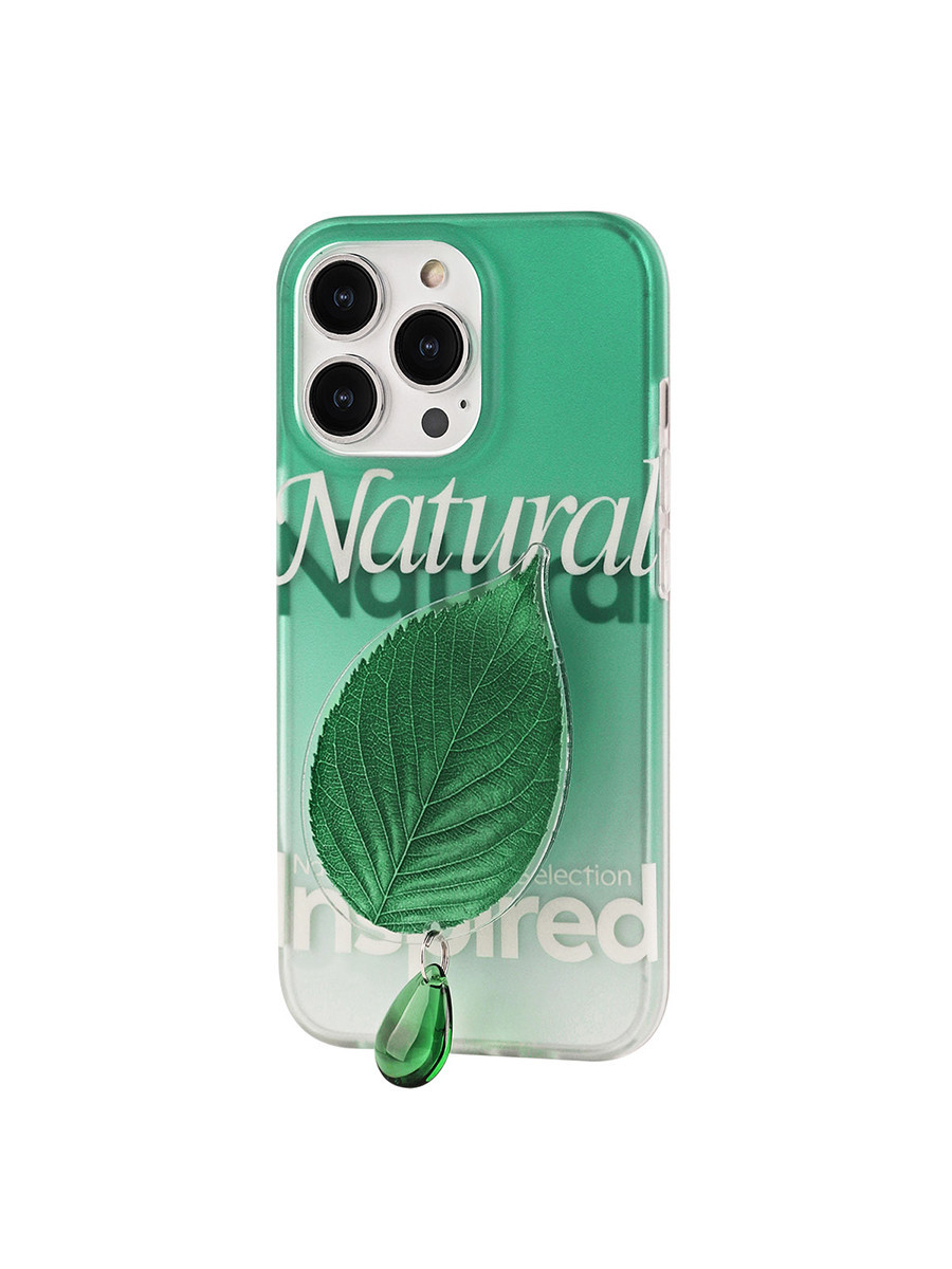 Gradient Green Leaf Phone Case Bracket - Image 3