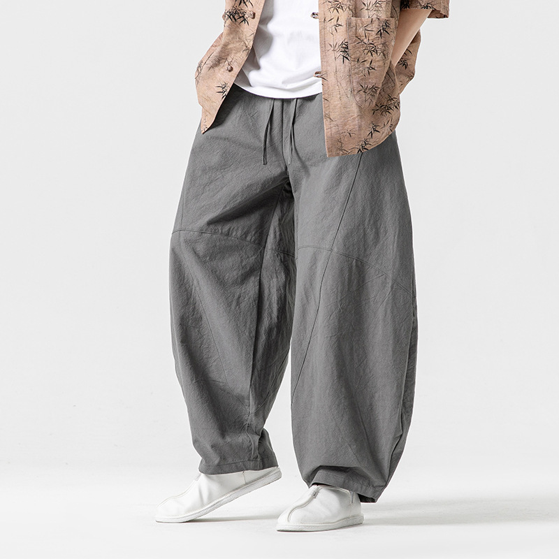 Hanfu Baggy Relaxed-Fit Casual Pants - Image 2