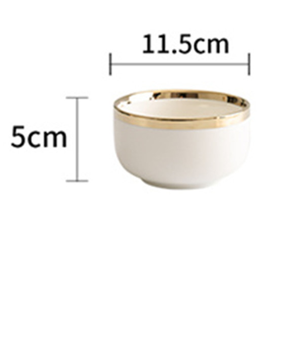 Minimal Gold Shaded Dinner Plates & Bowl - Image 9