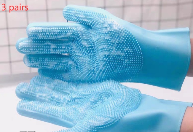 Silicone Massage Hair Bath Cleaning Glove - Image 6