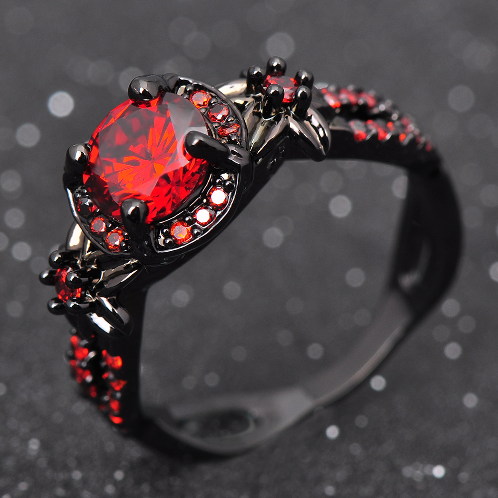 Black Gold Opal Diamond Men Ring - Image 6