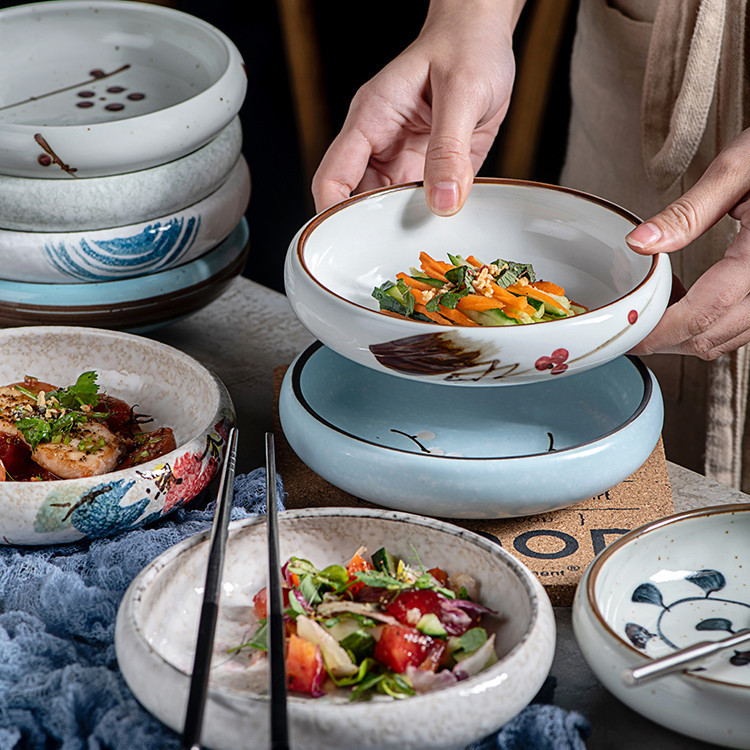 Hand-painted Ceramic Plates For Household Use