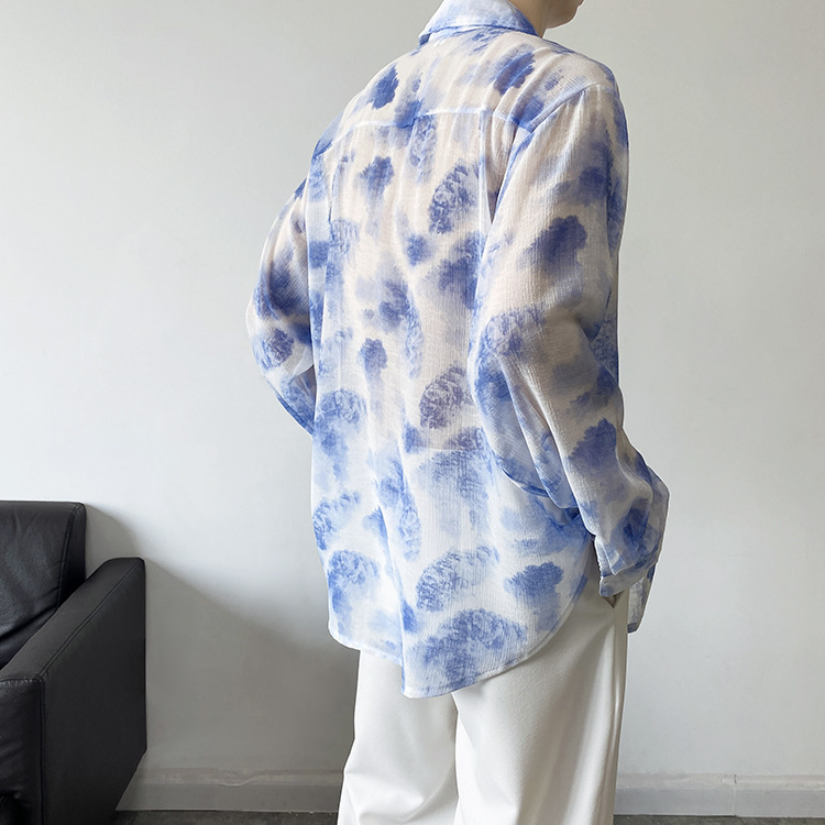 Summer Tulle Long Sleeve Shirt - Image 7