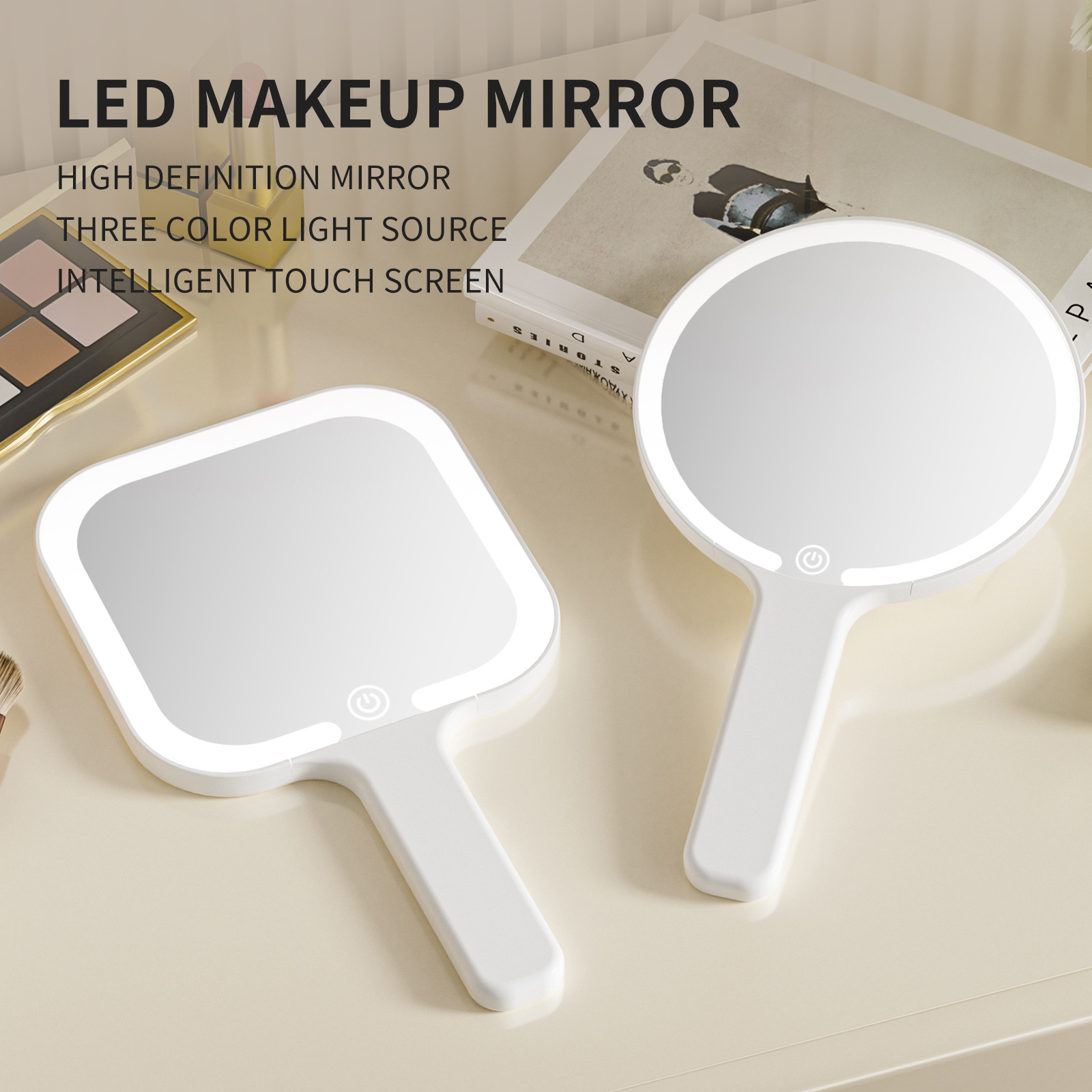 Portable Light Handheld Mirror