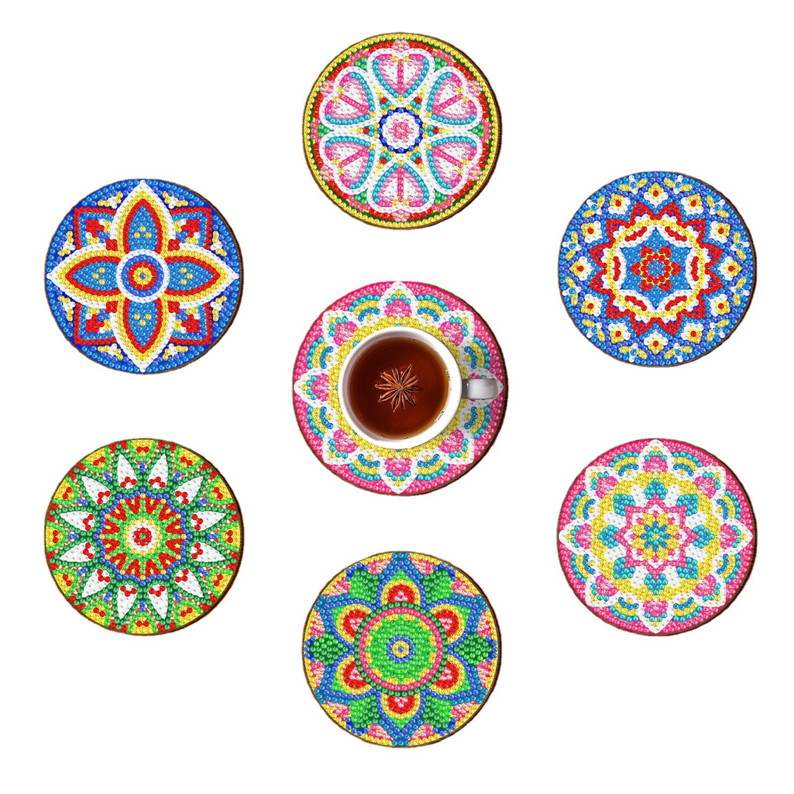 DIY Coaster Diamond Painting Diy Mandala - Image 5