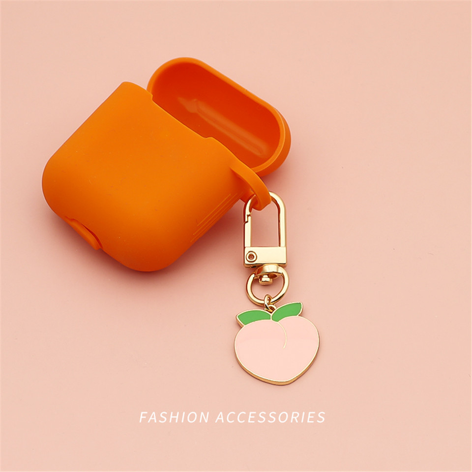 Cute Peach Keychain Pendant