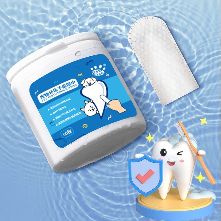 Disposable Pet President Finger Stall Wipes