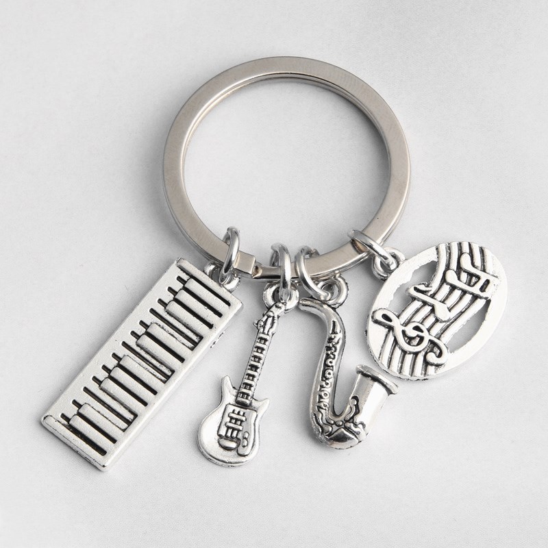 Electronic Musical Notes Organ Guitar Keychain - Image 2