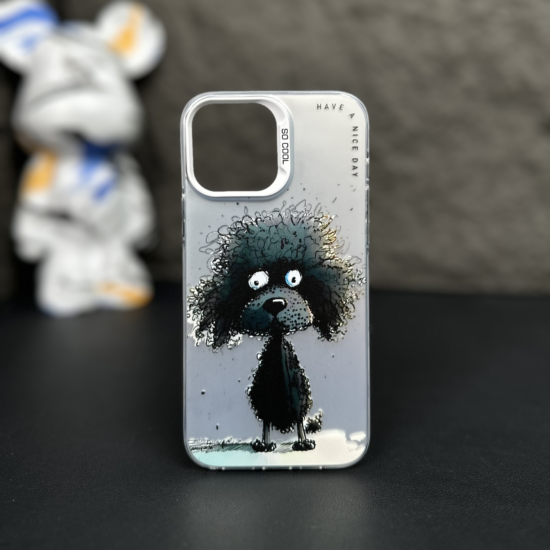 Personalized Silver Cat Phone Case - Image 6