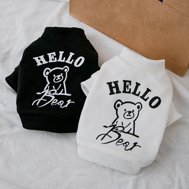 Fashion Dog Bear Printed Sweater - Image 10