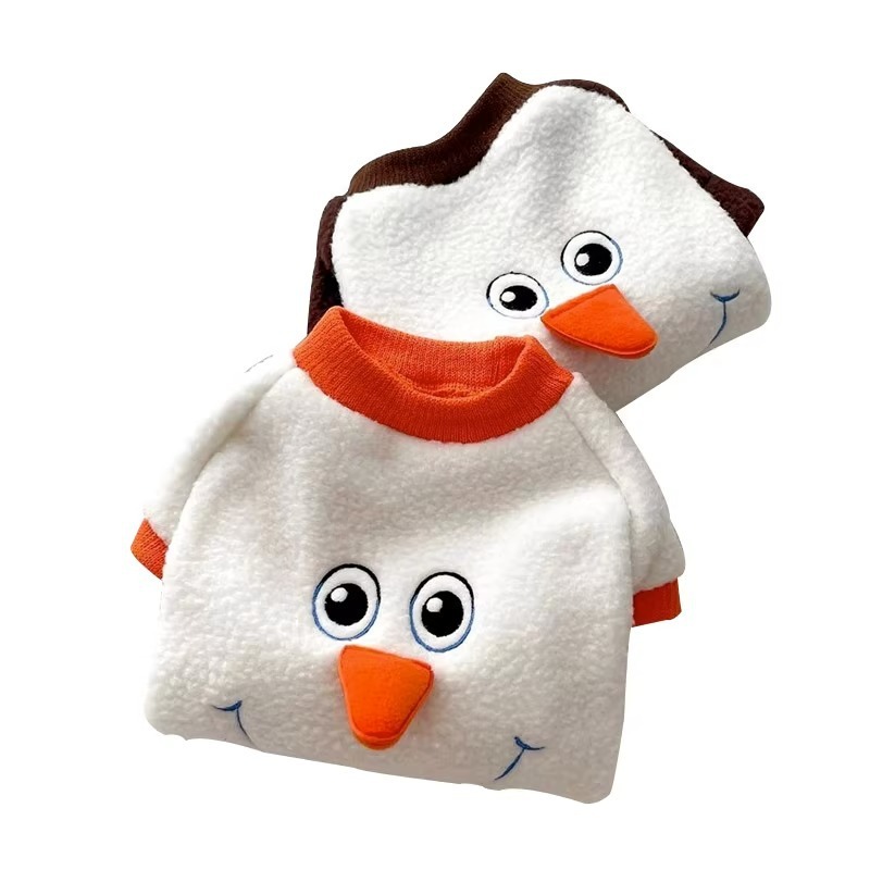Funny Transformation Snowman Dog Hoodie - Image 6