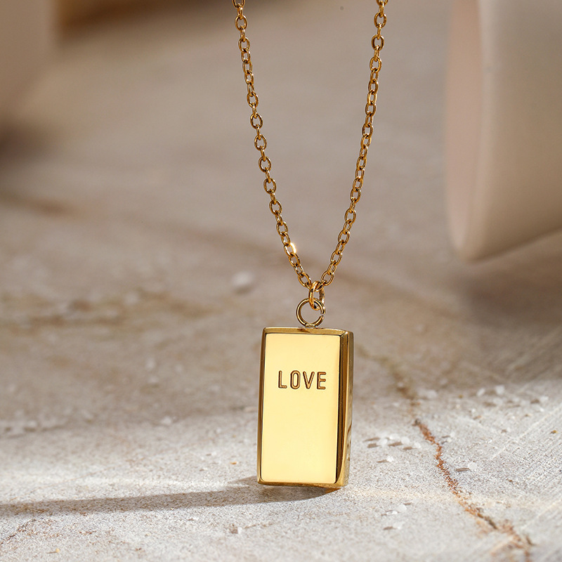 Fashion Gold Brick Rich Necklace