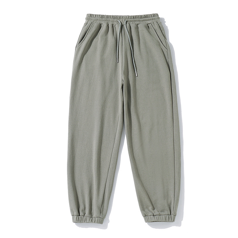 Solid Color Men's Knit Trousers With Small Feet - Image 8