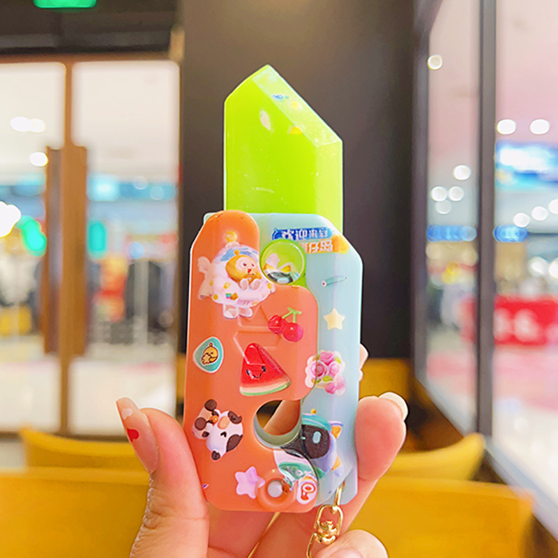 Luminous Cartoon Radish Knife Keychain - Image 6