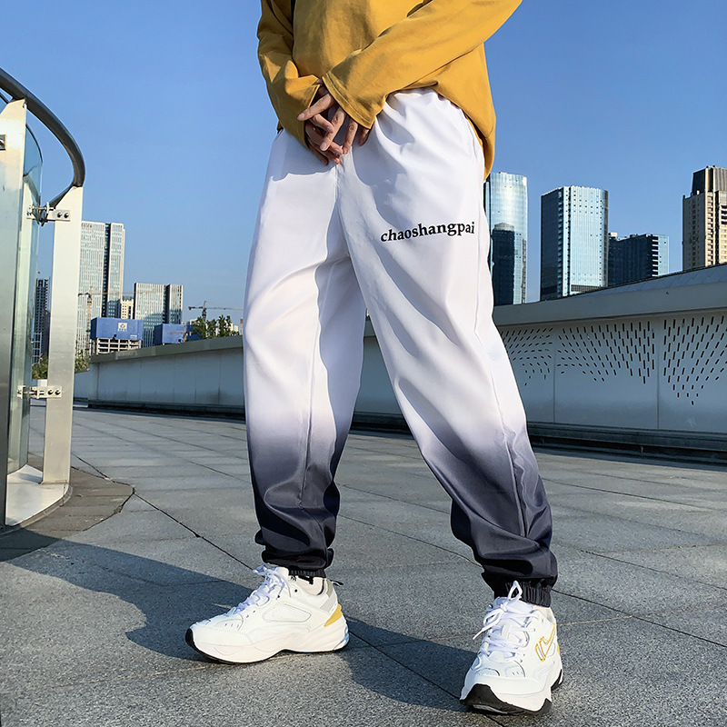 Trendy Gradient Color Men Trousers - Image 8