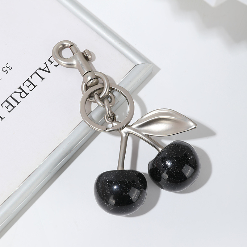 Fashion Cherry Pendant Keychain