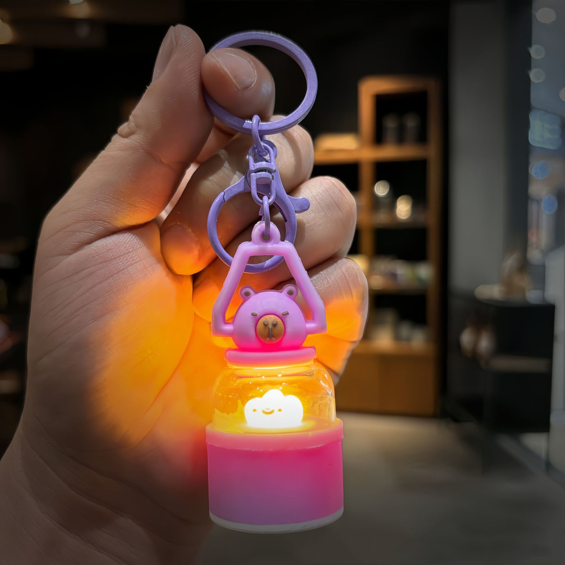 Creative Capabala Night Lamp Keychain - Image 4