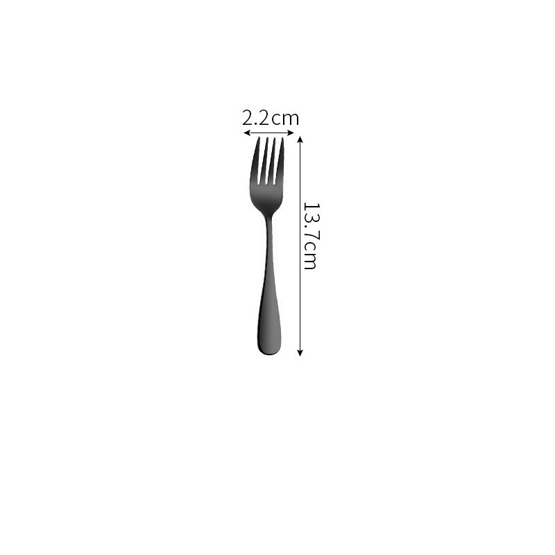 Stainless Steel Titanium-Plated Cutlery 4 Piece Set - Image 3