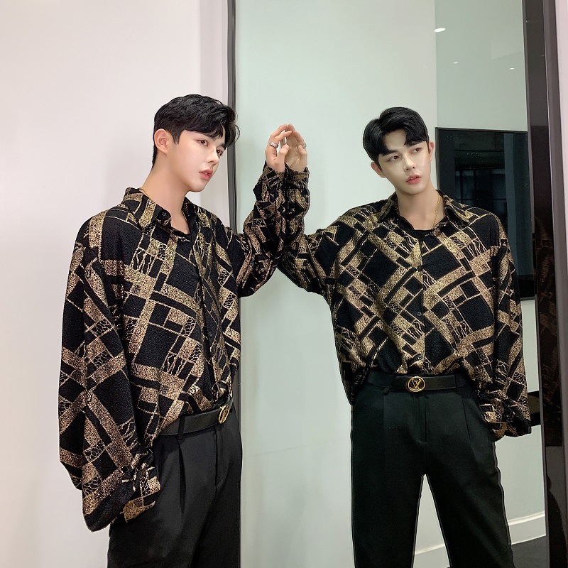 Trendy Gold 3D Long Sleeve Shirt - Image 5
