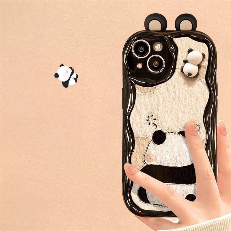 3D Cartoon Panda Doll Phone Case - Image 4